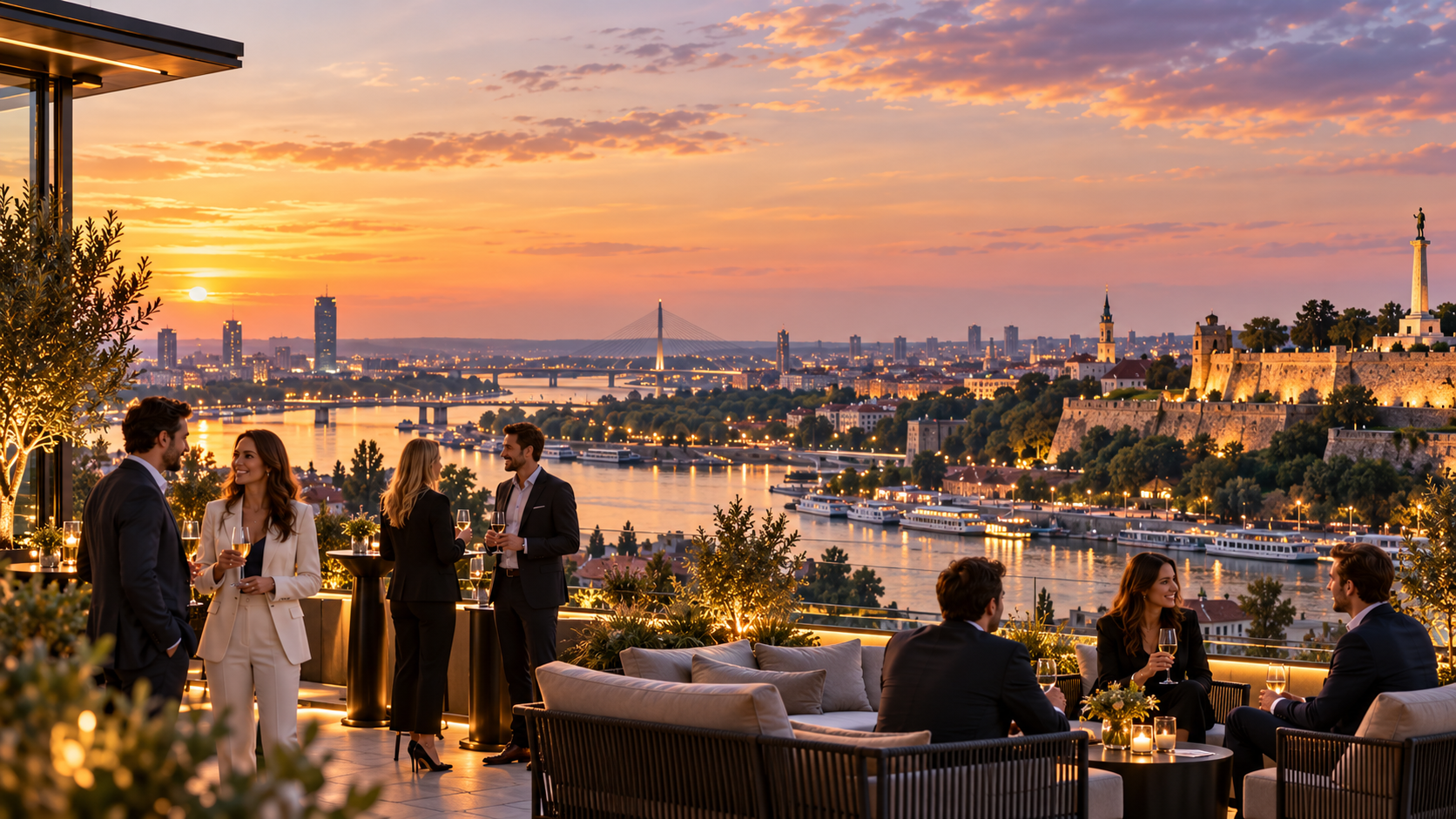 Ilustracija korporativnog događaja u Beogradu – Gaia Travel