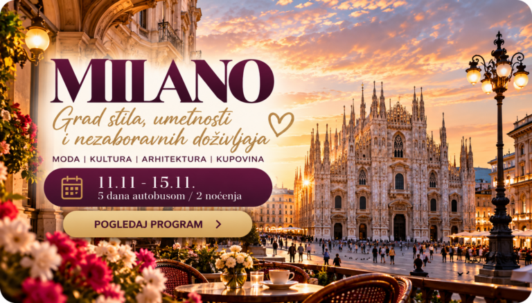 Milano – putovanje autobusom 11.11–15.11.2026 | Gaia Travel