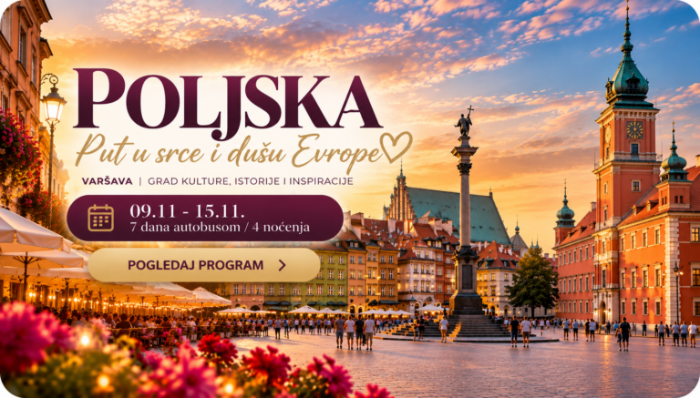 Poljska – Varšava i Krakov | putovanje 09.11–15.11.2026 | Gaia Travel